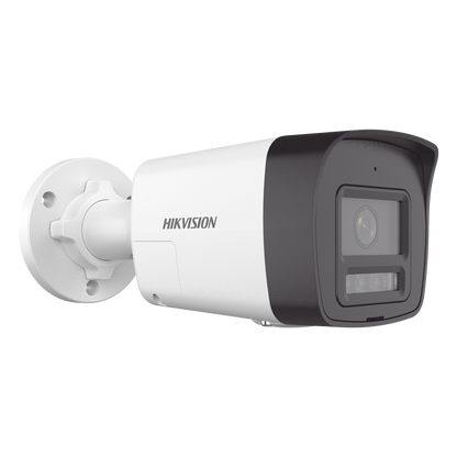 [PROTECCIÓN ACTIVA] Bala IP 4 Megapixel / Lente 2.8 mm / Dual Light (30 mts IR + 20 mts Luz Blanca) / Audio de Dos Vías / Luz Intermitente y Alerta