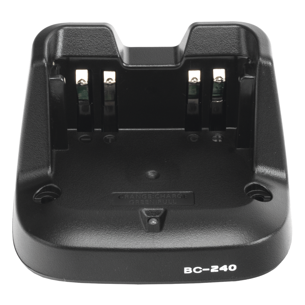 Cargador Rápido de Escritorio / Carga en 2.2 Horas / LED Multicolor / Protecciones de Voltaje y Temperatura / Para Batería TXBP298 y Radios ICOM