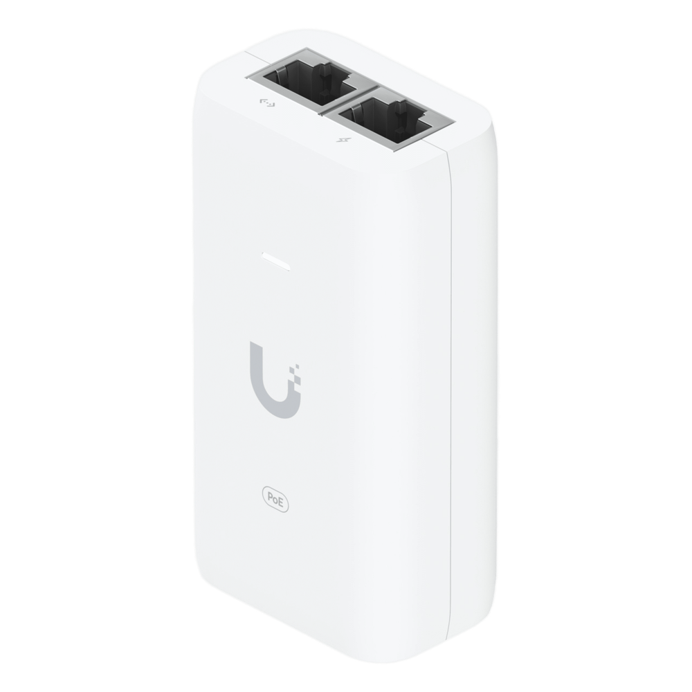 Adaptador PoE+ / U-PoE+ / 48V DC @ 0.65A/ hasta 30W / Gigabit LAN / Protecciones de Sobretensión