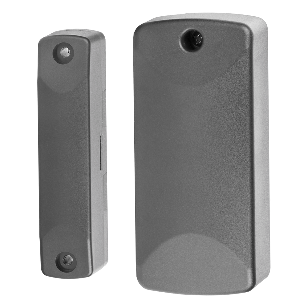 Sensor Magnético Inalámbrico para Exterior / IP56 / Gap 7.5 cm / Entrada Auxiliar NC/C/NO / -40°C a 60°C / Batería 10 Años / 345 MHz