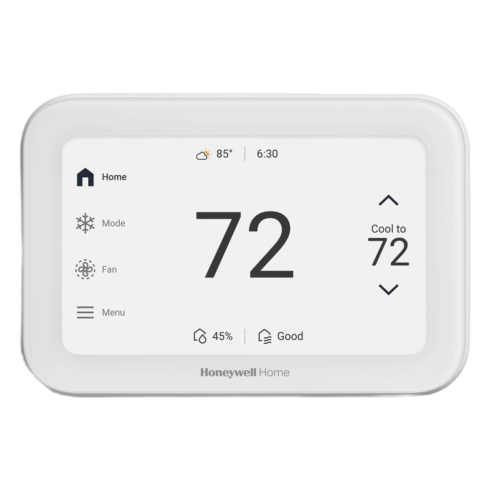 Termostato inteligente con pantalla táctil de 5 pulgadas, control de calidad de aire (IAQ), hasta 4H/2C bomba de calor, Wi-Fi, Bluetooth y Matter