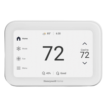 Termostato inteligente con pantalla táctil de 5 pulgadas, control de calidad de aire (IAQ), hasta 4H/2C bomba de calor, Wi-Fi, Bluetooth y Matter