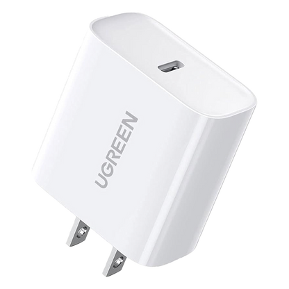 Cargador USB-C de 20W | 1 USB-C de Carga Rápida | QC4.0+ | PD3.0 | PPS | BC1.2| Carga Inteligente | Chip PWM | Múltiple Protección | Mayor Eficiencia