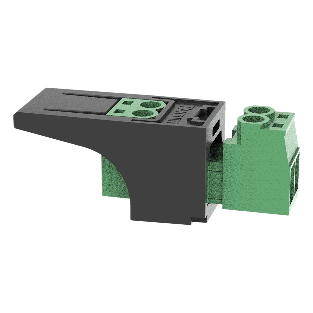 Módulo Conector Eléctrico para Cable Eléctrico FMPS, Compatible con 26-12 AWG, Tipo Mini-Com, Color Verde