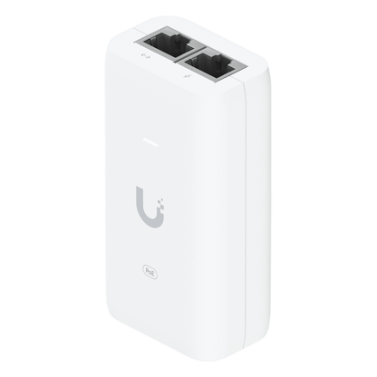 Inyector / Adaptador POE UniFi U-POE (48 VDC, 0.32 A hasta 15W) puerto Gigabit, ideal para equipos UniFi, incluye cable AC