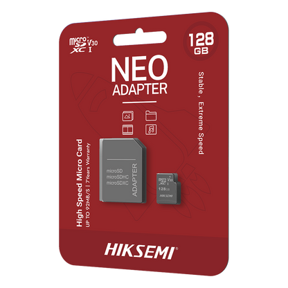 Memoria microSD con Adaptador / 128 GB / Clase 10 / NAND TLC / 92 MB/s Lectura / Multipropósito