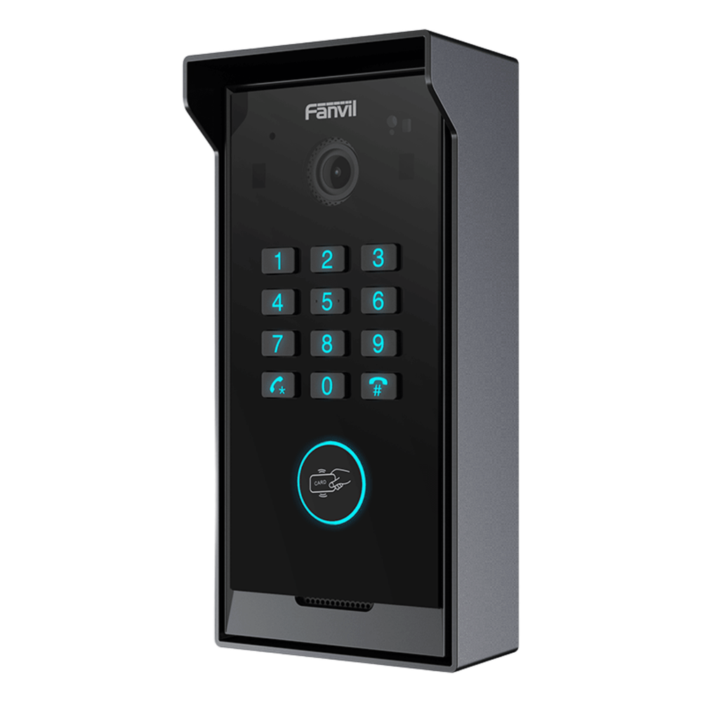 Videoportero Slim IP SIP con Cámara HD, IP IP65, Teclado Numérico y Relé, Apertura por BLE, Tarjeta, Remoto, Protocolo ONVIF, Compatible con App