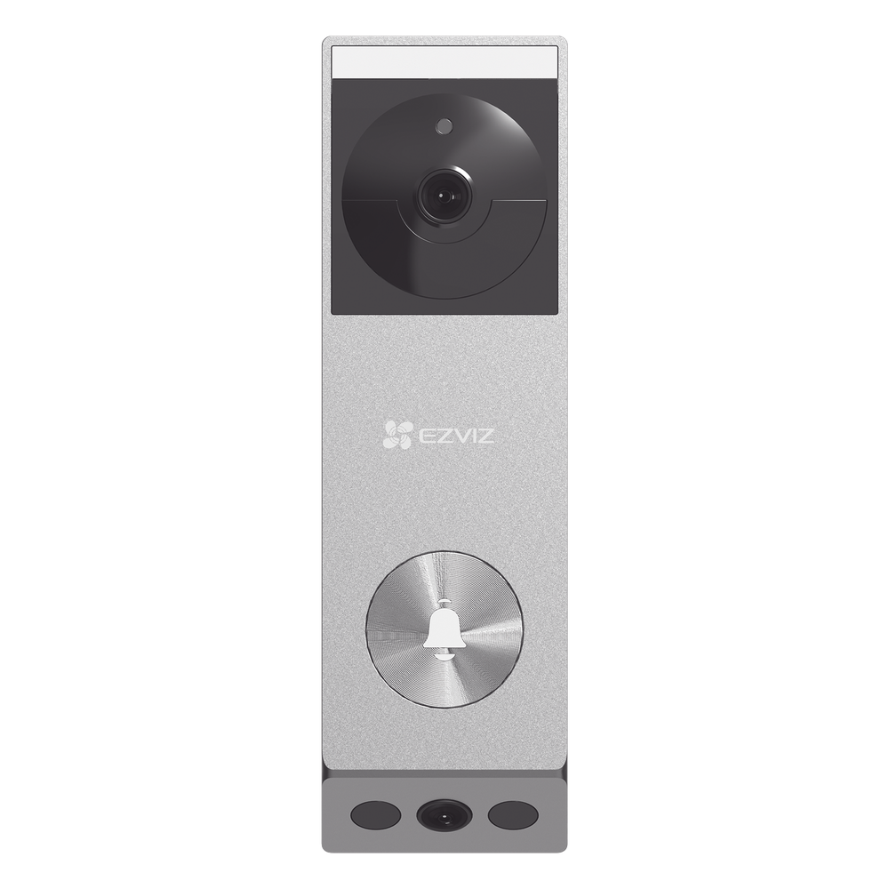 Doorbell de Batería Recargable con Transformador de 5Vcc o Panel Solar (Incluye Panel) / 3 megapíxel / Doble Lente / Protección IP65 / Audio de Dos