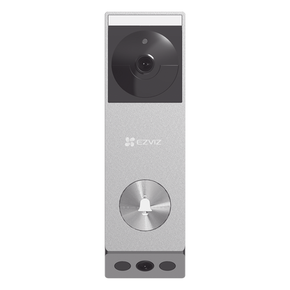 Doorbell de Batería Recargable con Transformador de 5Vcc o Panel Solar (Incluye Panel) / 3 megapíxel / Doble Lente / Protección IP65 / Audio de Dos
