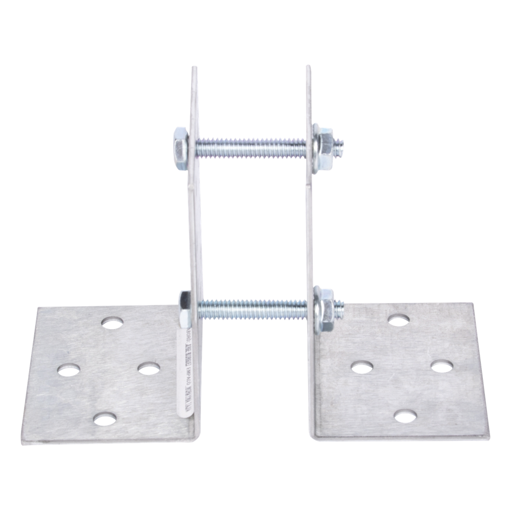 Base Multiposición para postes de paso o esquina / Acero Galvanizado Cal. 12 / 0.36 kg / Kit de Tornillería Incluido / Compatible con 7 Modelos