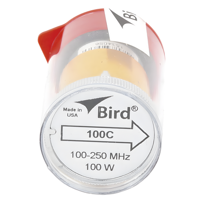 Elemento de 100 Watt en Línea 7/8" para Wattmetro BIRD 43 en Rango de Frecuencia de 100 a 250 MHz.