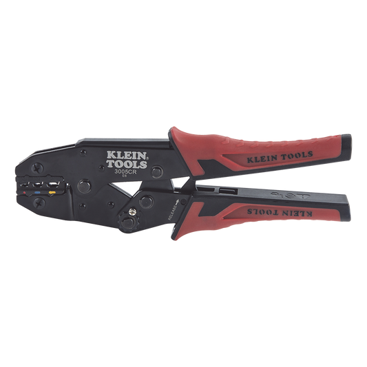 Pinza Ponchadora para Terminales con Aislamiento en Cable de Cobre Sólido y Trenzado de 10-22 AWG.