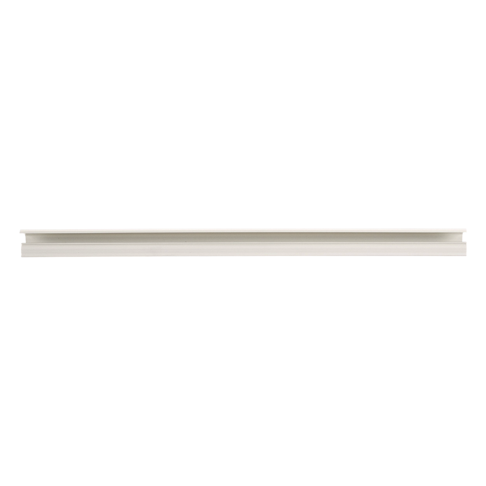 Canaleta LD10 de PVC rígido, con cinta adhesiva para instalación sin herramientas, de 38.4 x 24 x 1828.8 mm, Color Blanco Mate