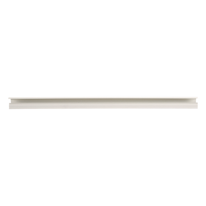 Canaleta LD10 de PVC rígido, con cinta adhesiva para instalación sin herramientas, de 38.4 x 24 x 1828.8 mm, Color Blanco Mate