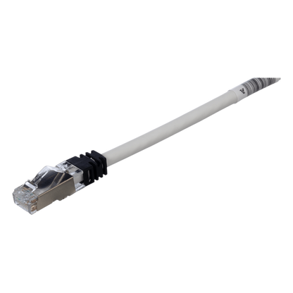 Patch Cord Cat6A, Blindado S/FTP, CM/LS0H, 2.5 Metros (8.20 Pies), Color Gris