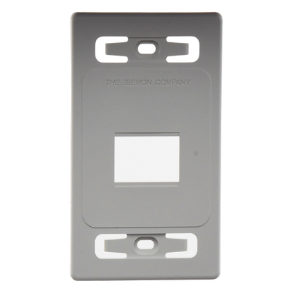 Placa de Pared Modular MAX, de 2 Salidas, Color Blanco