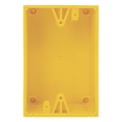 Caja trasera de montaje color amarillo para estaciones de parada STOPPER