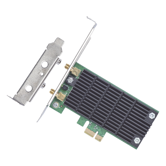 Adaptador PCI inalámbrico doble banda AC 1200 Mbps / Antena de alta ganancia / Tecnología MU-MUMO 2X2 / Soporte de perfil bajo y Altura completa