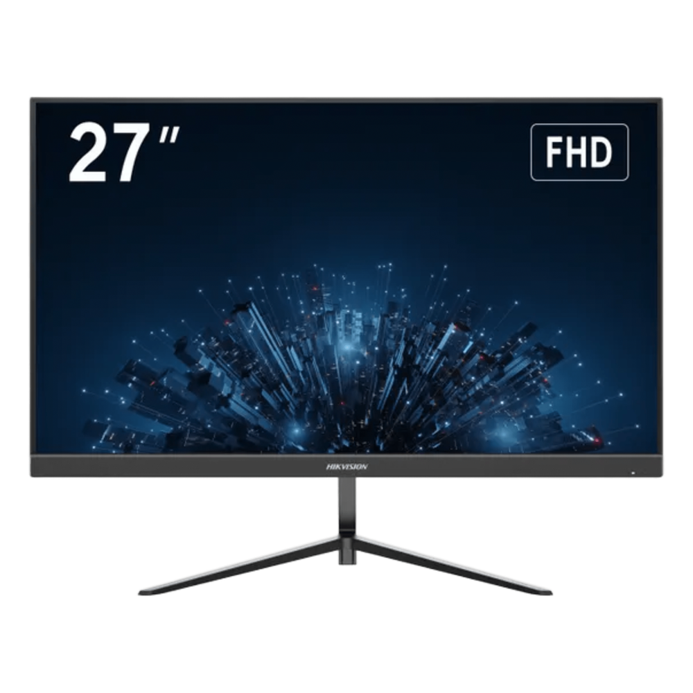Monitor LED Full HD (1080p) de 27" / Bocinas Integradas / 100 Hz / Ideal para CCTV, Oficina y Hogar / Entrada HDMI-VGA / VESA (100 X 100) / Uso 24/7