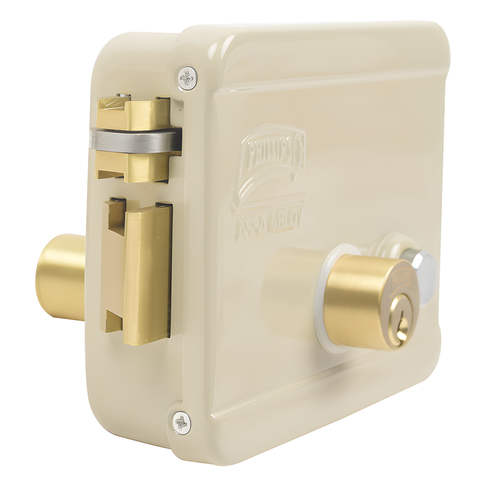 Cerradura Eléctrica / Incluye Llave /Con Botón integrado / Izquierda / Exterior