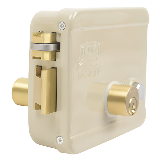 Cerradura Eléctrica / Incluye Llave /Con Botón integrado / Izquierda / Exterior