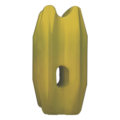 Aislador de Esquina Amarillo para Cercos Eléctricos / 18 kV / Resinas Vírgenes / Resistencia 7.5-10.2 kg / Anti UV / 66 mm x 31.6 mm