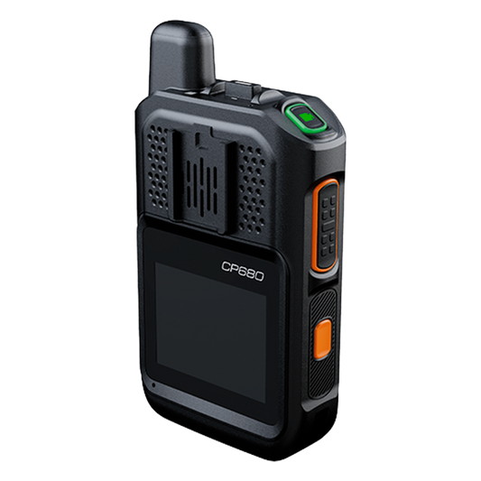Bodycam IP67 4G LTE Android 12 / Con Funciones de Radio POC / Pantalla Táctil de 2" / Soporta llamadas Telefónicas y Mensajes SMS /Descarga de Vídeo