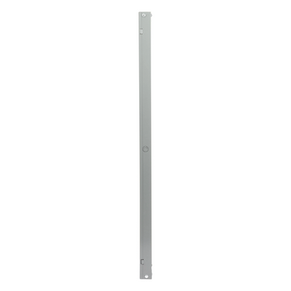 Ducto cuadrado embisagrado 6.5 x 6.5 cm, fabricado en lámina de acero al carbón, hasta 67 cables Cat6, incluye cople con tornillería y 1 knock out