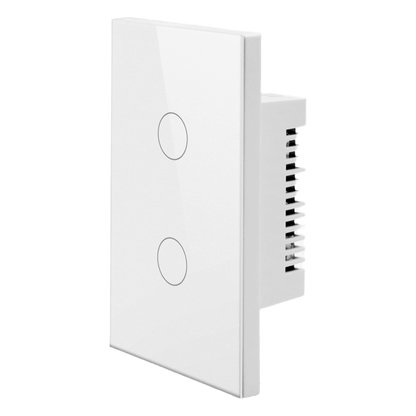 Apagador Inteligente ZigBee / 2 Gang / 800 W por Circuito / 100-250 V / Vidrio Templado / Cable Neutro Opcional / Control por App y Voz vía Hub