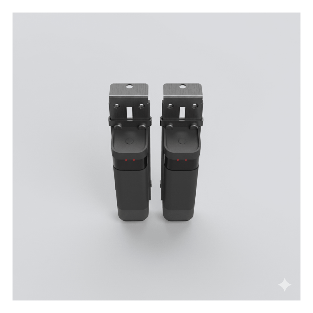 Haz Infrarrojo Inalámbrico ACCESS-PHW / Transmisor y Receptor Photo Beam / Triple Frecuencia 409-458 MHz / Alcance 20 Metros / Batería Litio 2300mAh