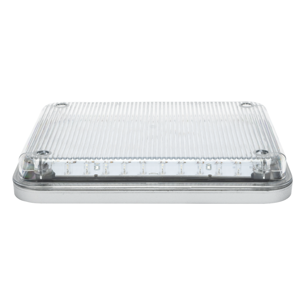 Luz de Advertencia 9x7" / 104 LED / Color Claro / 2 Patrones de Destello / Montaje Permanente / 12 Vcc