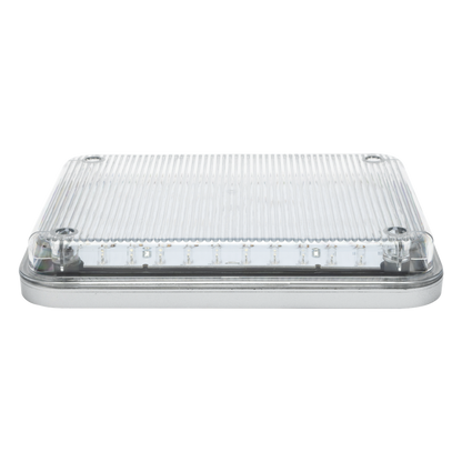 Luz de Advertencia 9x7" / 104 LED / Color Claro / 2 Patrones de Destello / Montaje Permanente / 12 Vcc