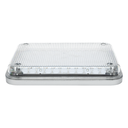 Luz de Advertencia 9x7" / 104 LED / Color Claro / 2 Patrones de Destello / Montaje Permanente / 12 Vcc