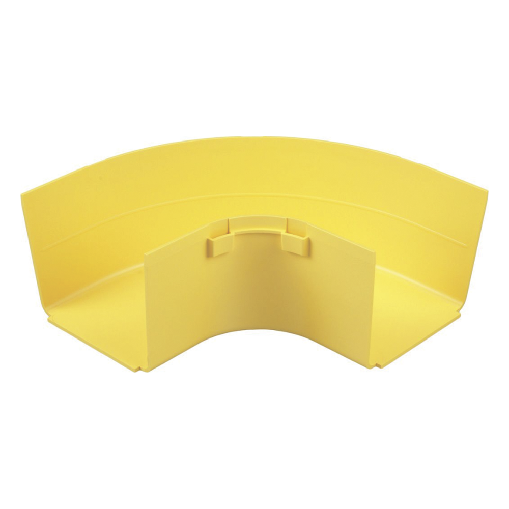 Ángulo Recto a 90º Horizontal, Para Canaletas FiberRunner™ 4X4, Color Amarillo