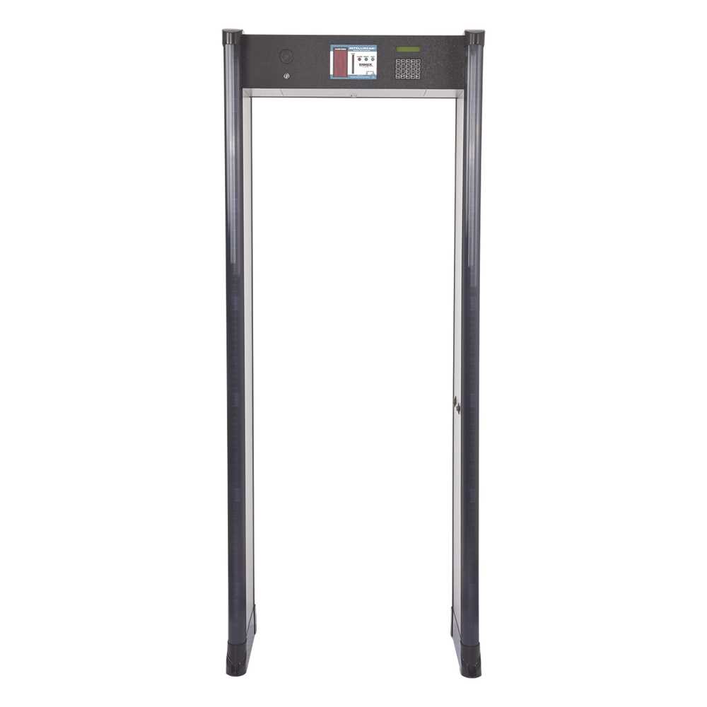 Arco Detector de Metales de 6 Zonas con Anclaje para Fijarse al Piso. Incluye Sensor IR para evitar falsas Alarmas / Certificado por la