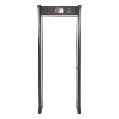 Arco Detector de Metales de 6 Zonas con Anclaje para Fijarse al Piso. Incluye Sensor IR para evitar falsas Alarmas / Certificado por la
