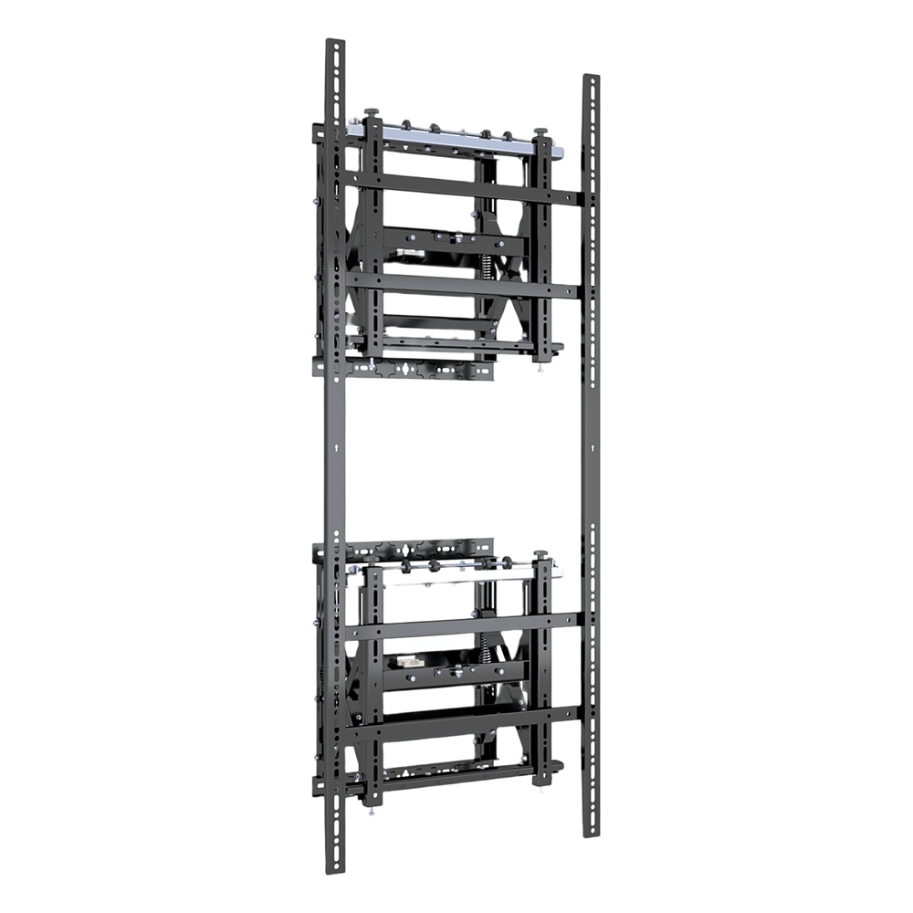 Soporte Estructural Modular para Pantallas | Altura Ajustable de 200 mm a 1600 mm | Ancho 600 mm | Profundidad 134 mm a 300 mm | Diseño Metálico|