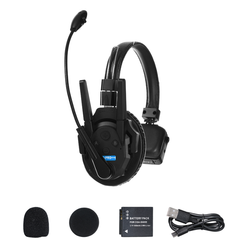 Intercomunicador Inalámbrico Full-Duplex / Rango 500 m (1640 ft) / Hasta 13 Unidades / Latencia 80 ms / AEC 2.0 / Batería 24 Hrs / USB-C