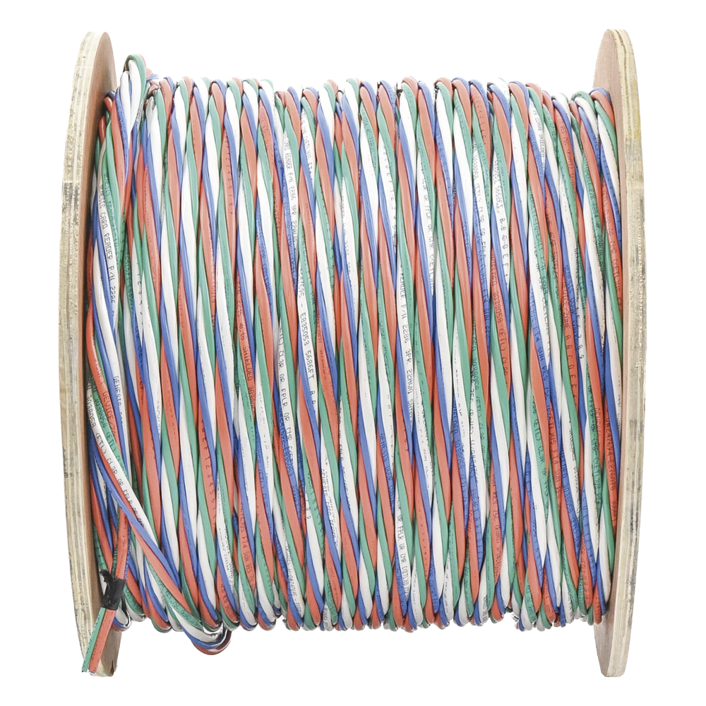 Carrete de 305 Metros (1000 Pies) Cable Múltiple Armado / 4x18 AWG SH + 6x22 AWG SH + 2x22 AWG SH + 4x22 AWG SH CMR