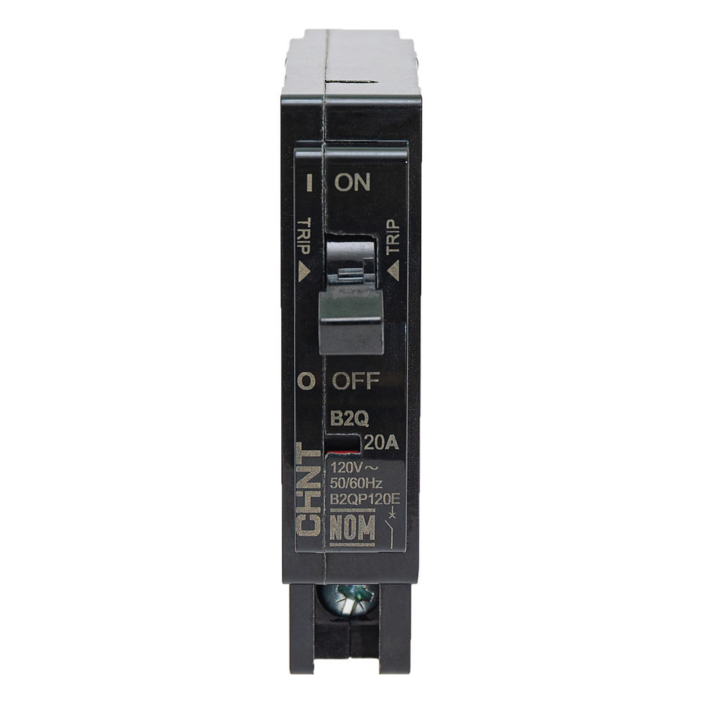 Interruptor Termomagnético Enchufable, Serie: B2Q, 1P, 20A, 120/240V (SKU:1002263)