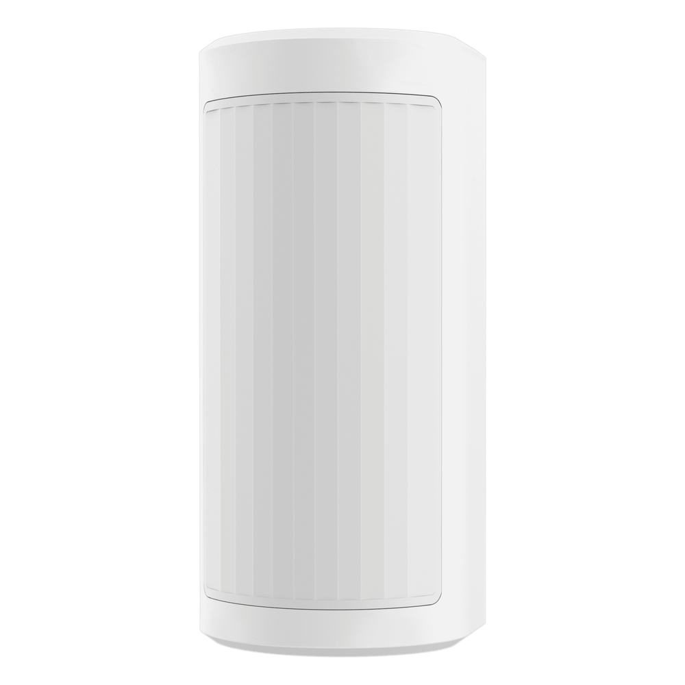 Detector PIR Doble Exterior IP65 / Rango de Detección 18 m (59 ft) / Ángulo de Cobertura 90° / Inmunidad a Mascotas 24 kg / 118 Zonas / Hikvision AX