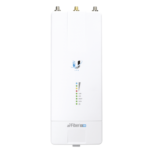 Airfiber Radio Backhaul conectorizado de alta capacidad, con tecnología LTU airFiber hasta 1 Gbps, 5 GHz (4.8 - 6.2 GHz), No hay compatibilidad con