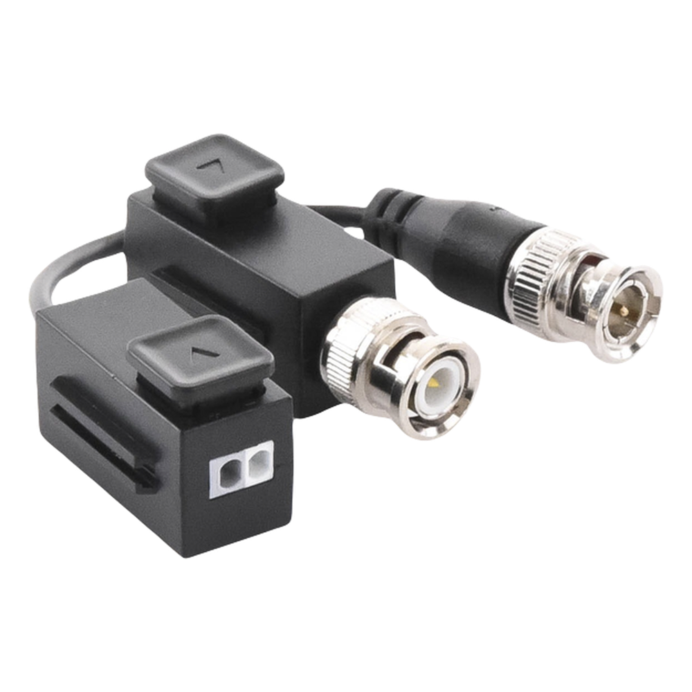 Kit de Transceptor (Balluns) TURBOHD con Boton Push / Hasta 8 MP (4K) / 100% Cobre / Soporta HD-TVI / AHD / CVI / CVBS / Audio por Coaxitron / Datos