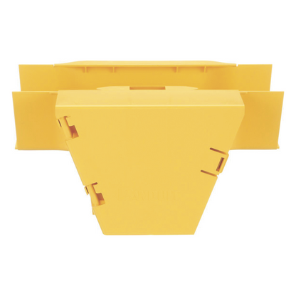 Accesorio en T con Conexión Horizontal y Bajada Vertical a 90º, Para Canaletas FiberRunner™ 4x4, Color Amarillo
