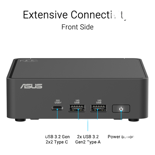 Mini PC NUC / Core i5 -210H / WiFi 7 y 2.5 GbE / Bluetooth / 2x HDMI 2.1 / incluye Memoria RAM, SSD y S.O. / Incluye Fuente