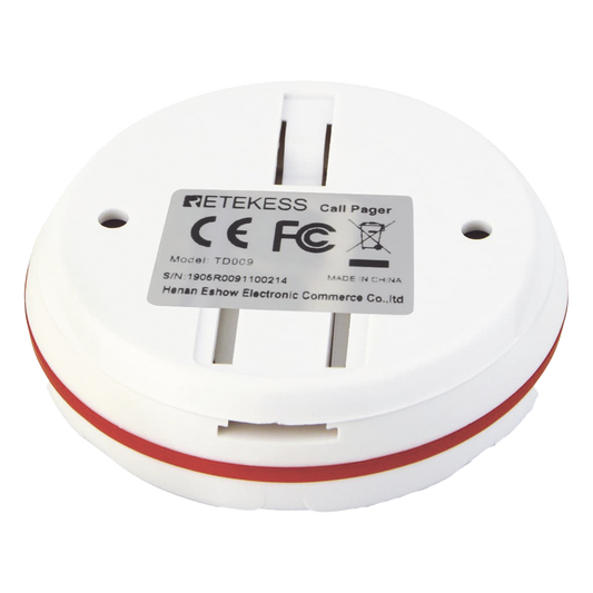 Botón de Llamada TD009 / Frecuencia 433MHz / Transmisión 100 mts / Impermeable / Temperatura -20°C a 55°C / Batería 12V 23A