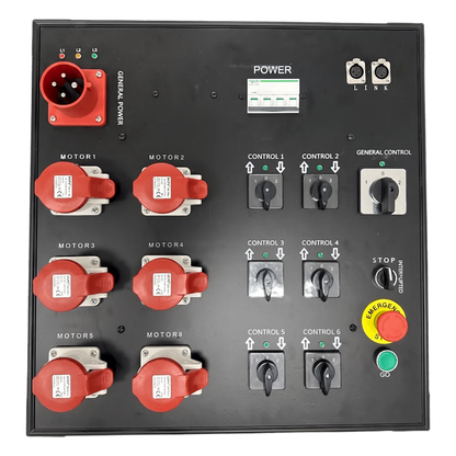 Controlador de Polipastos Eléctricos de Control Directo |6 Vías | Trifásico 110V AC 60Hz