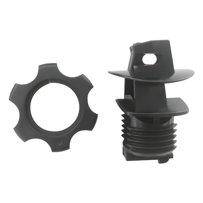 Aislador de Paso para Varilla 6-14 mm / Rosca Uso Rudo / Resina Virgen / Proteccion UV / Cercas Electrificadas