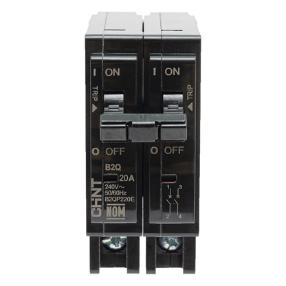 Interruptor Termomagnético Enchufable, Serie: B2Q, 2P, 30A, 240V (SKU:1002281)