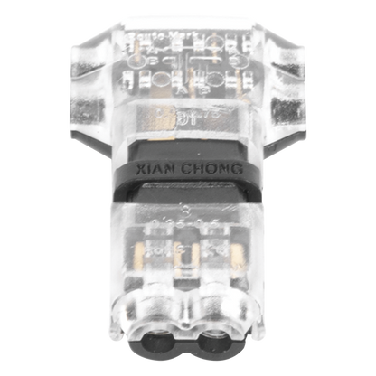 Conector en forma de T para 2 Contactos / Para una Conexión Rápida